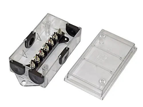 Clear 7-Way Junction Box W/Labels