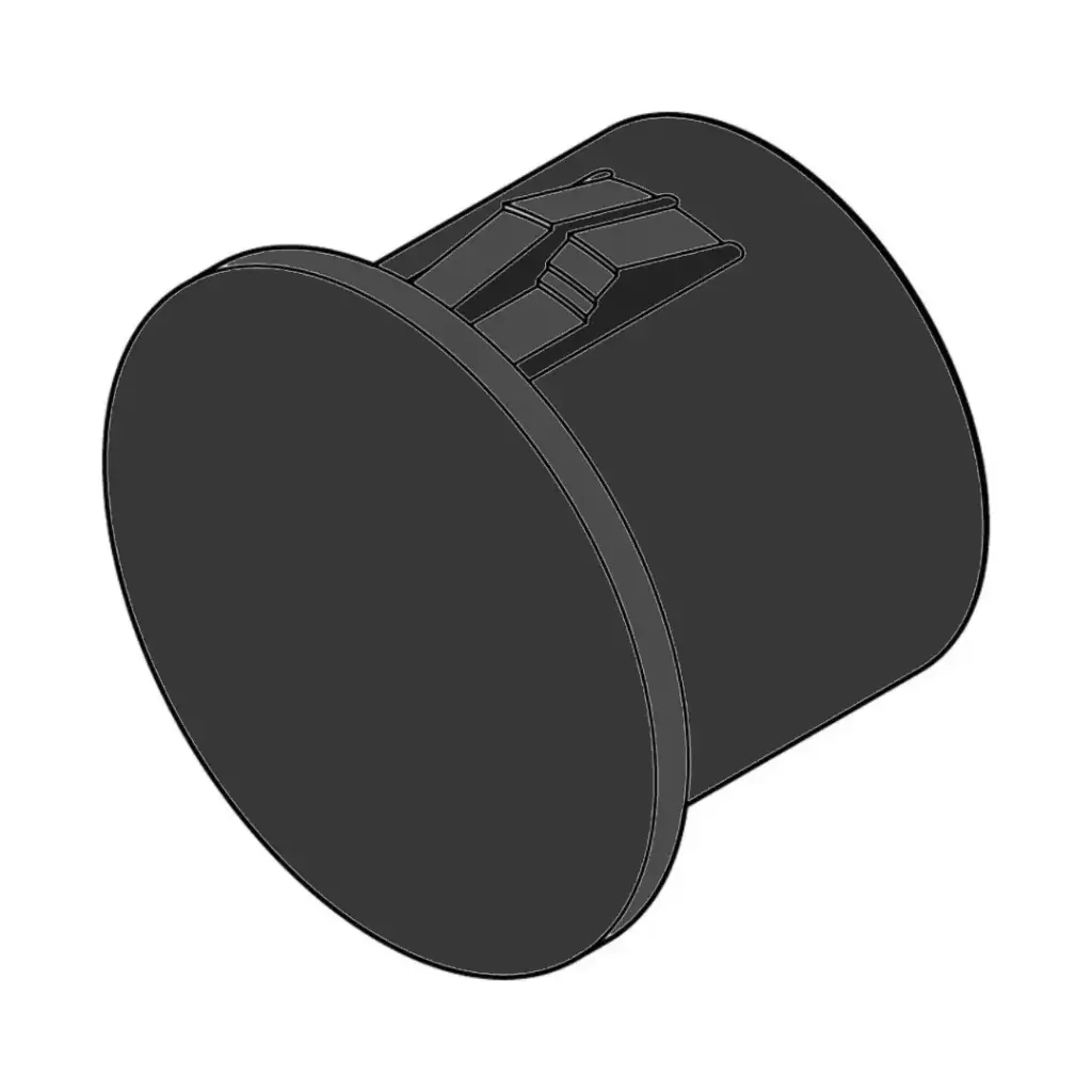 1/4" Black Locking Hole Plug Nylon
