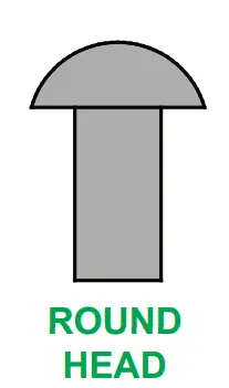 3/8" X 3/4" Round/Dome Head Steel Solid Body Rivet