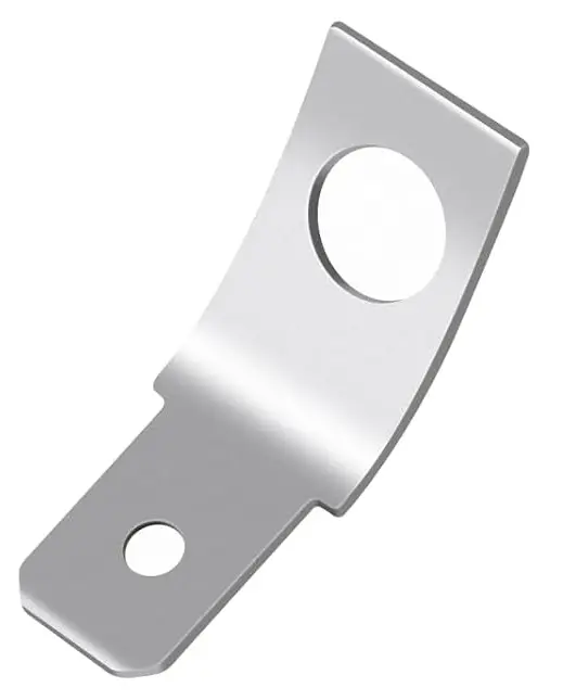 .250 Male Tab Quick Disconnect Spade Connector W/#10 Ring Non-Insulated