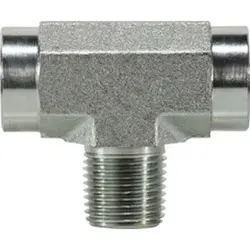 1/4" NPT Branch Tee Steel ZP