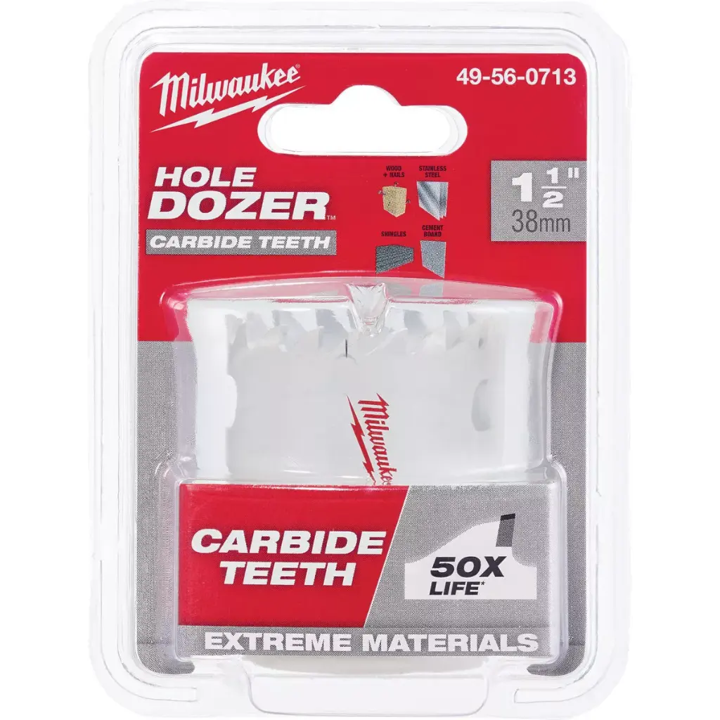 1-1/2" Hole Dozer Carbide Tipped Holesaw (Milwaukee)