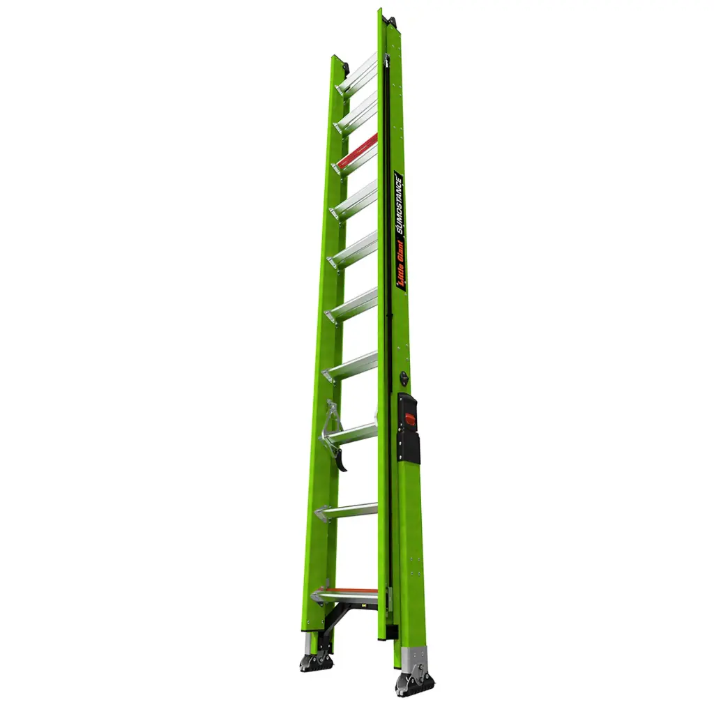 20Ft SUMOSTANCE Fiberglass Extension Ladder [375lb Capacity] (Little Giant)