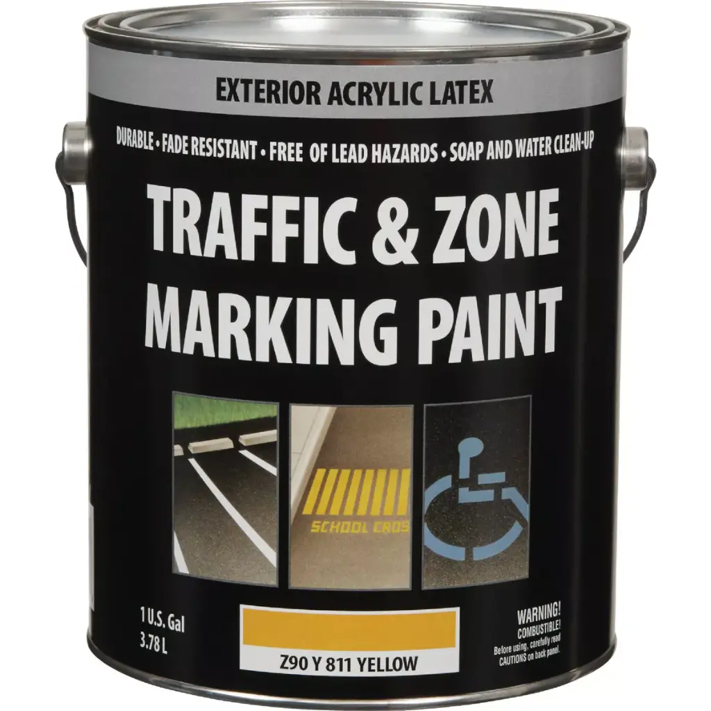 Yellow Latex Gallon Traffic Paint (Traffic & Zone)