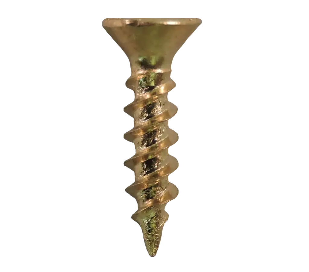 #6 X 1/2" Flat HD Phil Hardware Screw Bright Brass *Sold In Case Qty Only