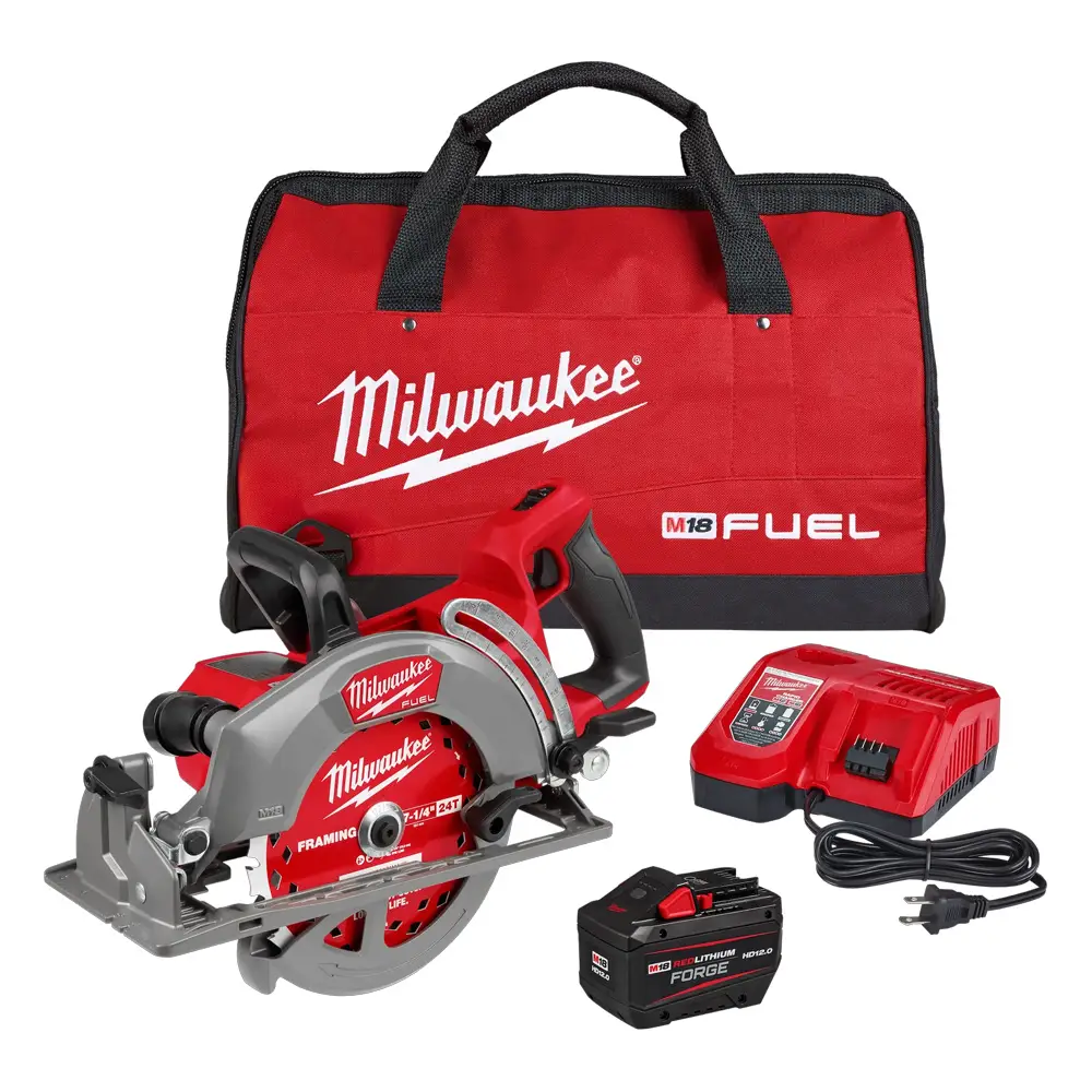 7-1/4" Rear Handle Circular Saw Kit W/[1] 12.0 FORGE Battery & Charger (Milwaukee)
