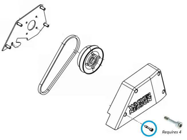 Screw for Belt Guard (Wacker Neuson)