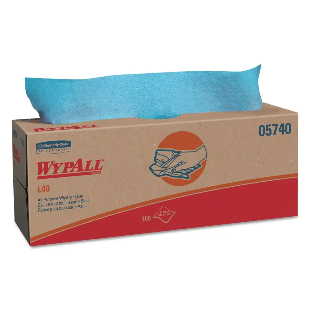 L40 9.8" x 16.4" Blue Wipers 100Ct Packs (Wypall) CASE OF 9*