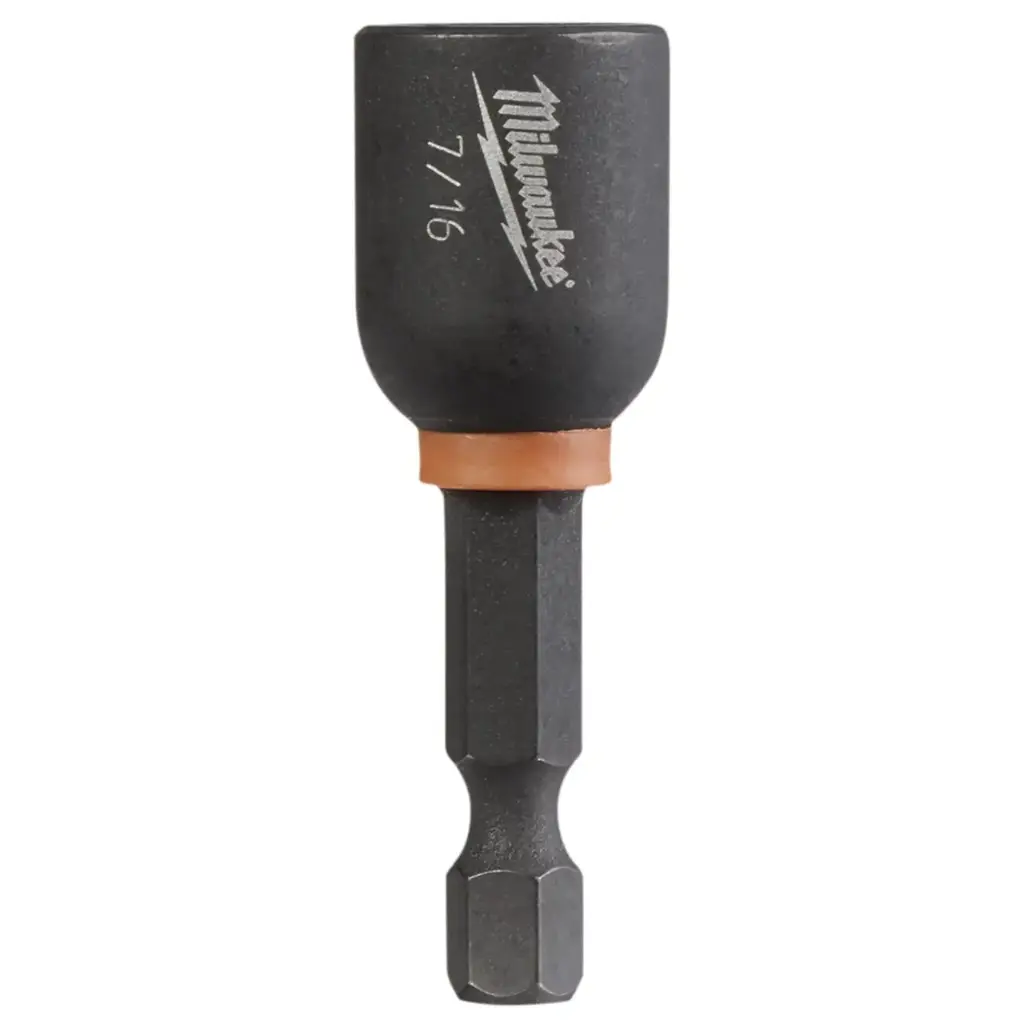 7/16" X 1-7/8" Impact/Alloy Steel Magnetic Nut Driver (Milwaukee/SHOCKWAVE)