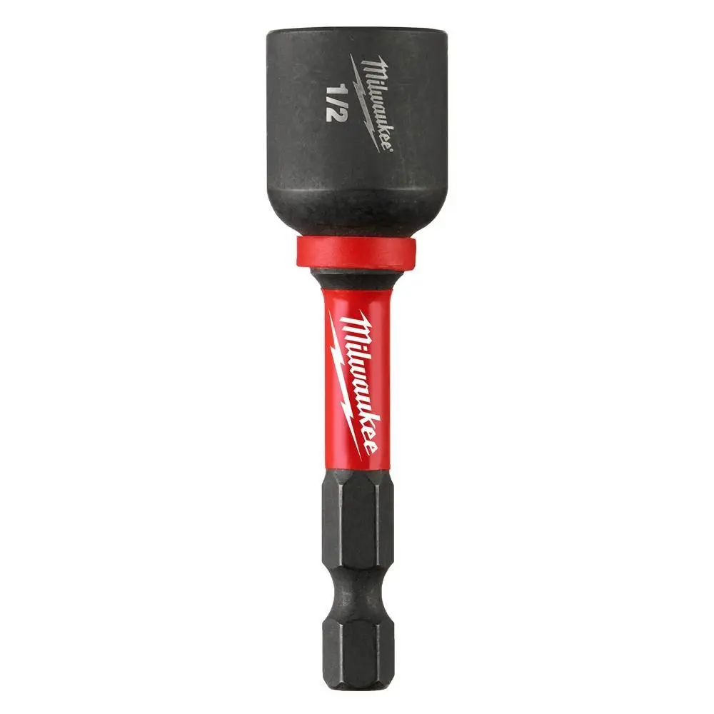 1/2" X 2-9/16" Impact/Alloy Steel Magnetic Nut Driver (Milwaukee/SHOCKWAVE)