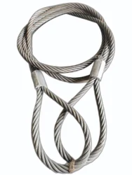 5/8" X 20Ft Eye to Eye Wire Rope Cable Assembly [10" Non Thimbled Eyes]