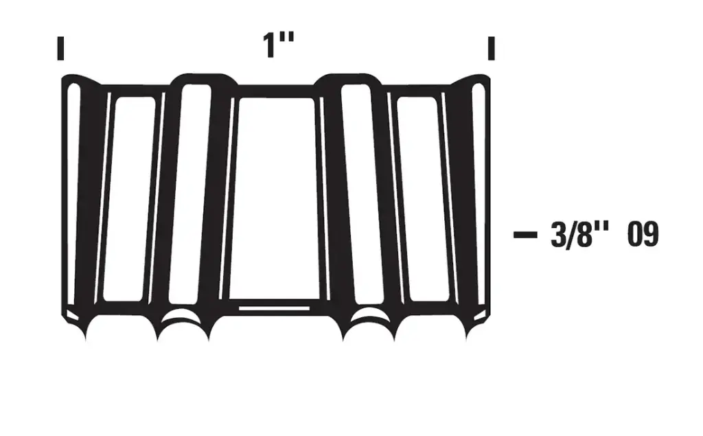 1" Crown X 3/8" Long W-Type Corrugated Staples [5000pk] (Spotnails)