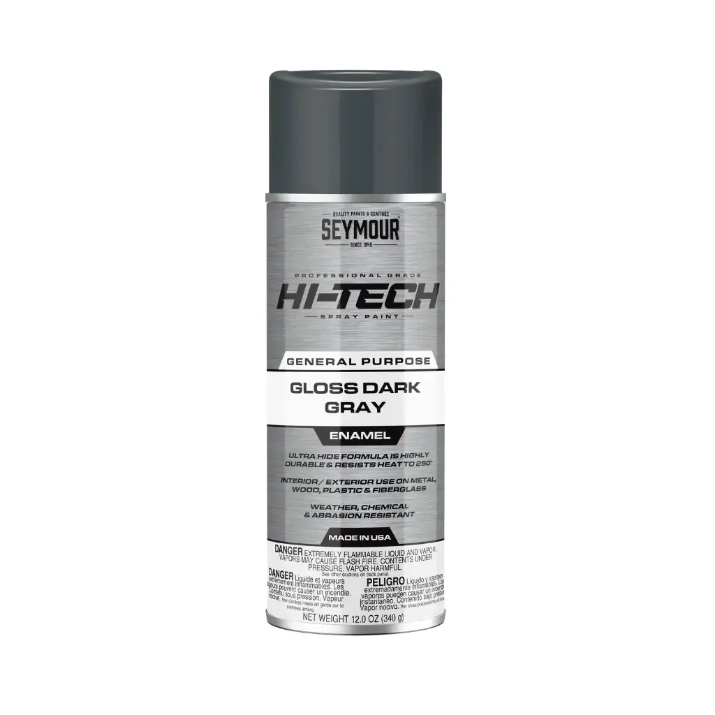 Gloss Dark Gray Enamel Spray Paint (Seymour/Hi-Tech)