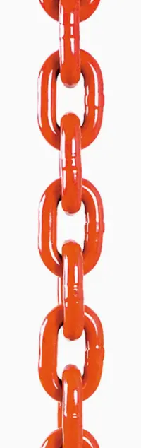 9/32 X 1Ft Hi-Viz Orange G100 Powder Coated Chain