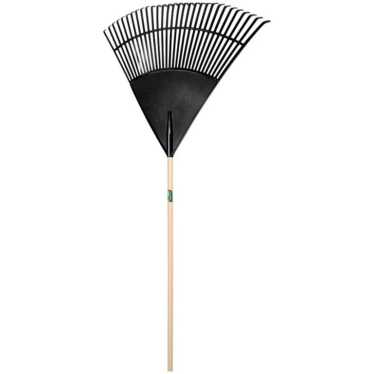30" Poly Leaf Rake 48" Hardwood Handle (Union)