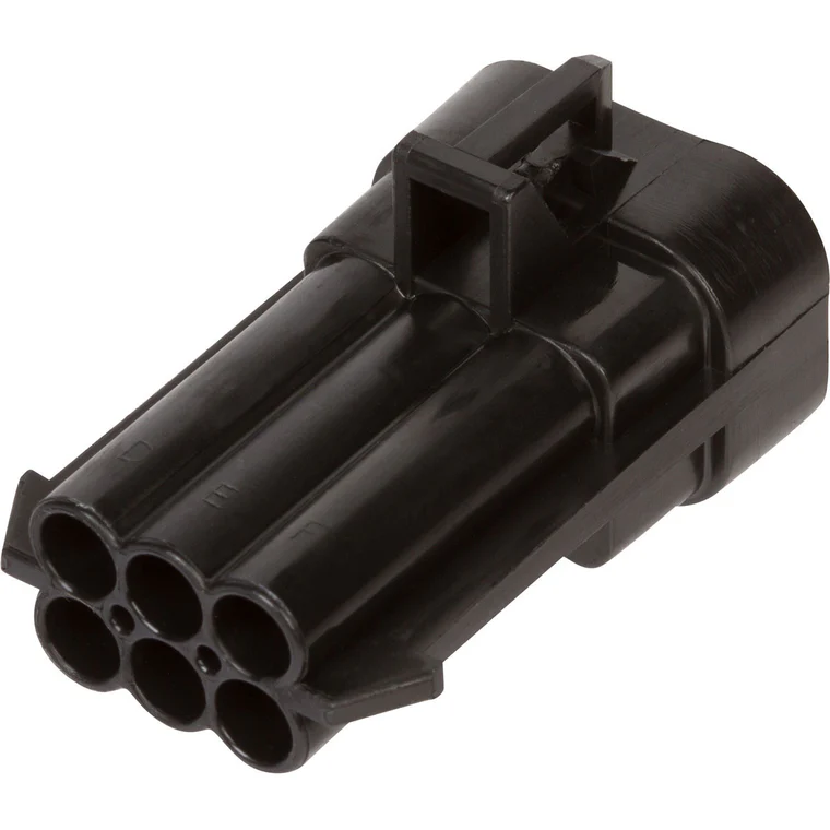 6 Way Black Sealed Male Connector (Metri-Pack 150)
