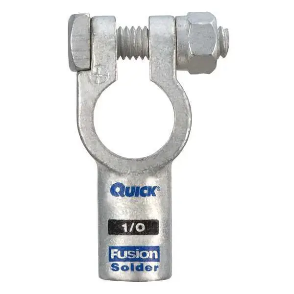 1/0 Positive Solder Battery Terminal Connector (Fusion/QuickCable)