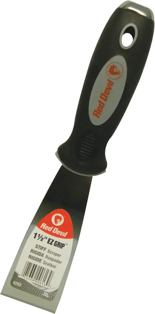1-1/2" Stiff Putty Knife Stainless Steel (Red Devil)
