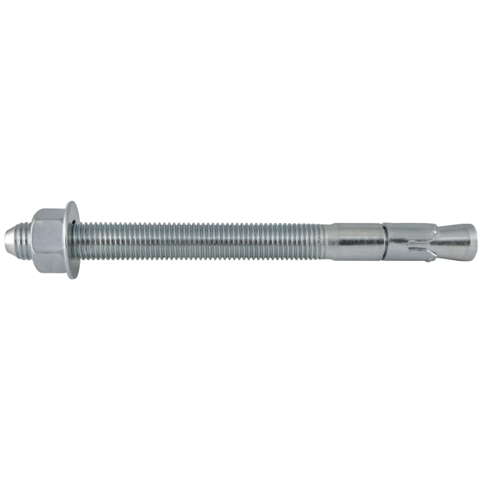 1"-8 X 12" Steel Wedge Anchor ZP [Fully Threaded] (Powers)
