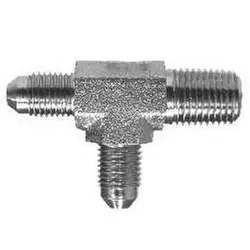 -16 JIC X 1" NPT Male Run Tee Steel
