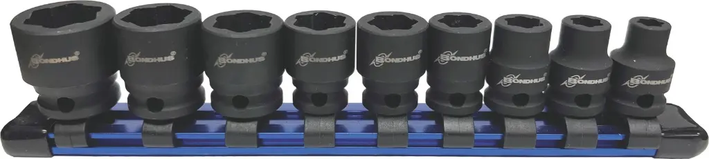 9Pc SAE External Extractor 3/8" Dr. Socket Set [1/4"-3/4"] (Bondhus)