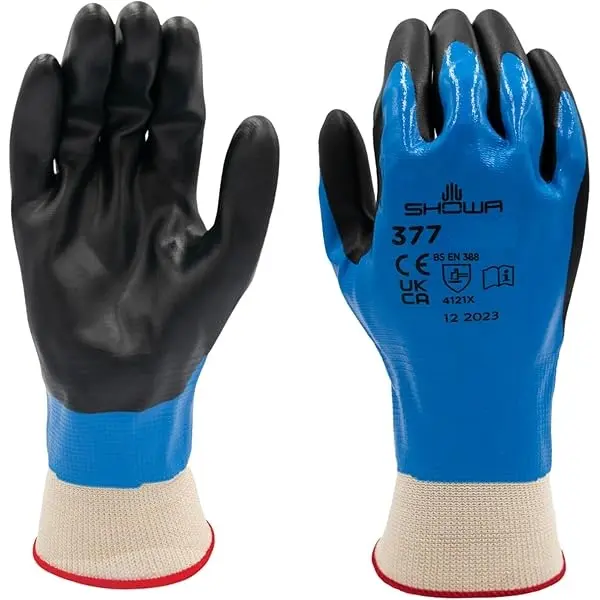 Dozen Large Blue 377 Glove (SHOWA/Atlas)