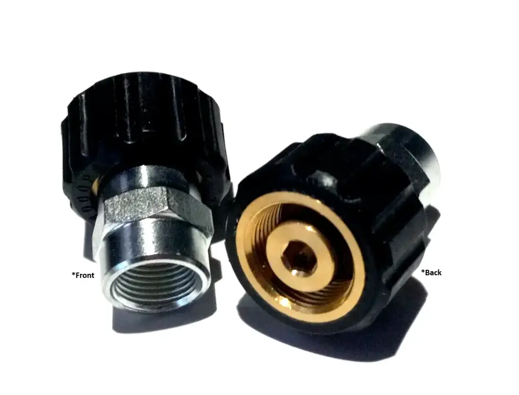 22mm X 1/4" FNPT Insulated Knob Quick Disconnect Brass [4000psi]