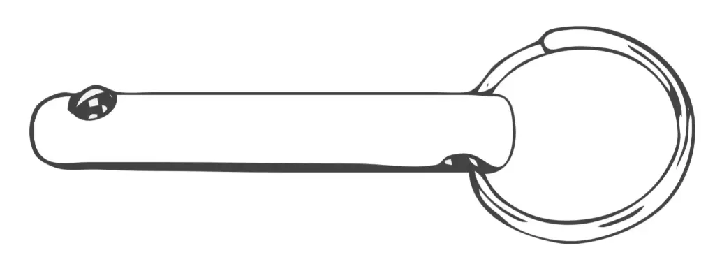 1/2" X 3-1/2" Usable Ring Detent Pin