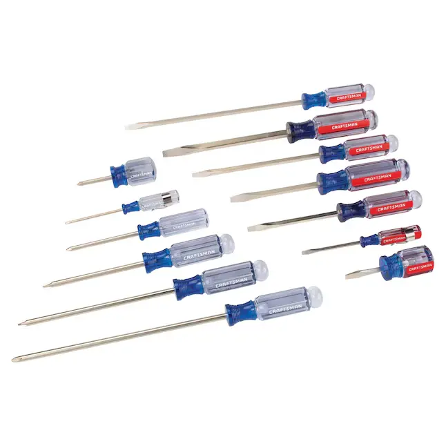 14Pc Screwdriver Set Slotted/Phillips (Craftsman)
