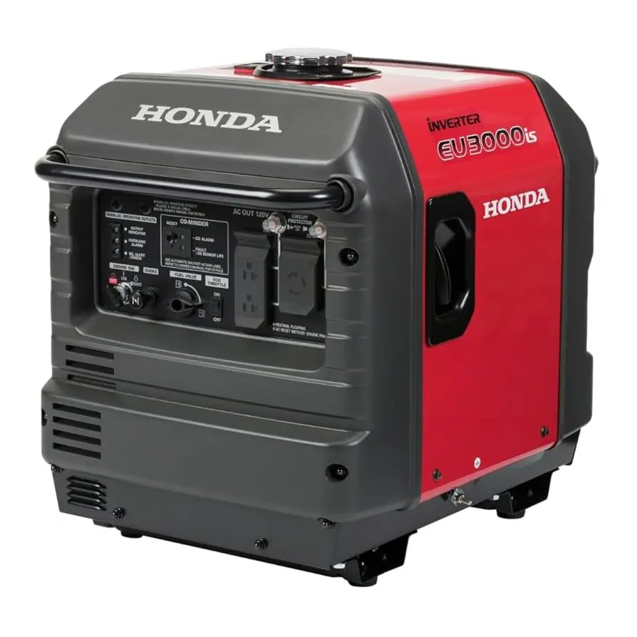 3000W Super Quiet Electric & Recoil Start Inverter/Generator [30A Outlet] (Honda)