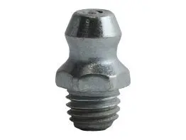 1/4"-28 Straight Extra Short [.530 OAL] Grease Zerk Stainless Steel