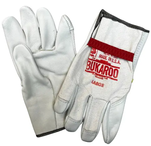 Large Winter Lined Buckaroo Gloves W/Red Band (North Star Glove)