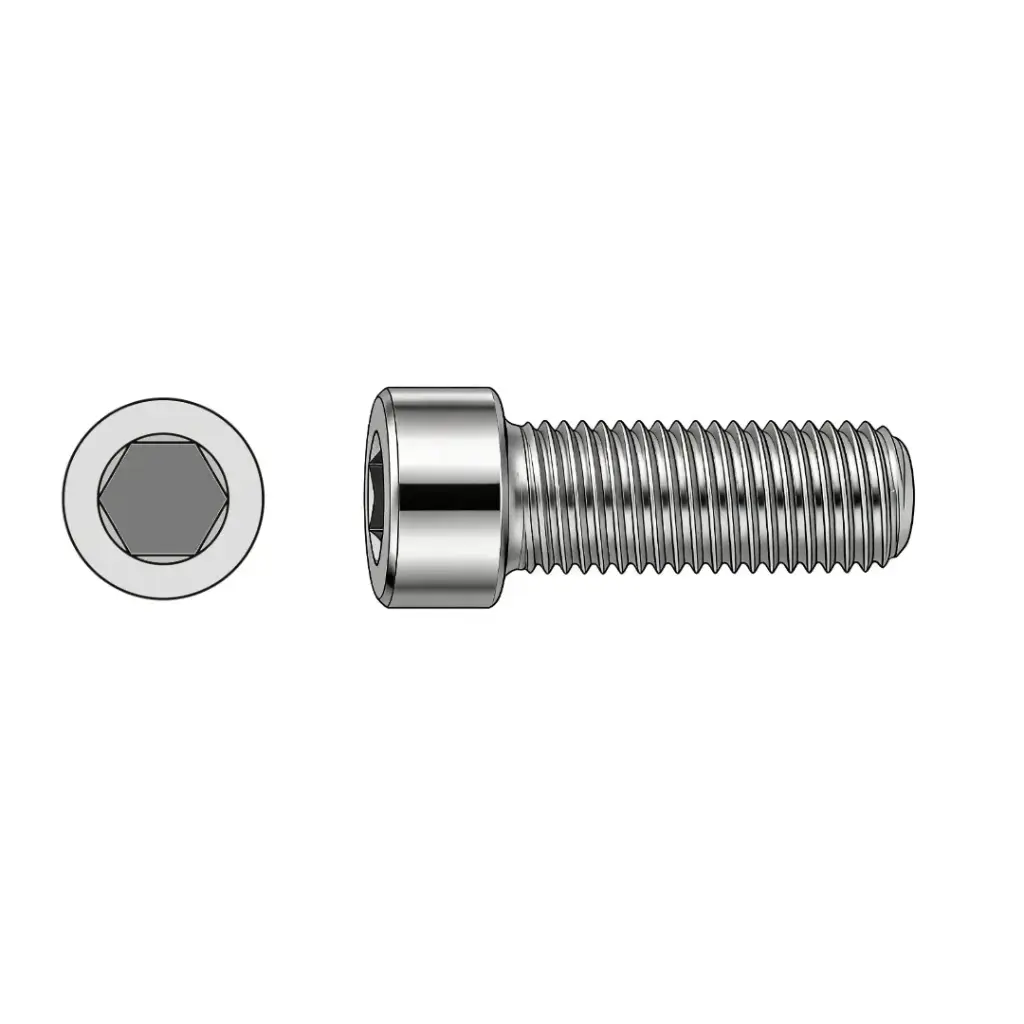 3/8"-24 X 3/4" NF Socket HD Capscrew Stainless Steel