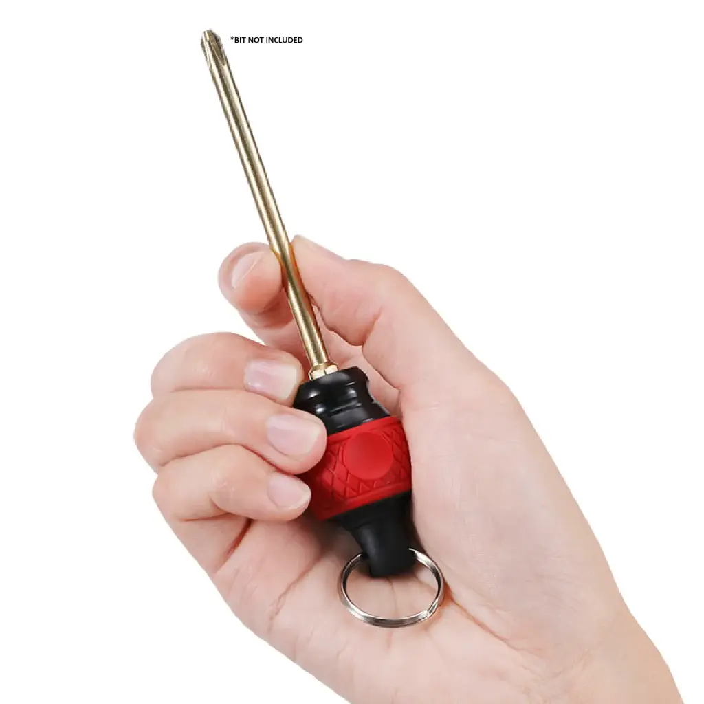Keyring Ball Grip 1/4" Bit Holder [Various Color] (Vessel)