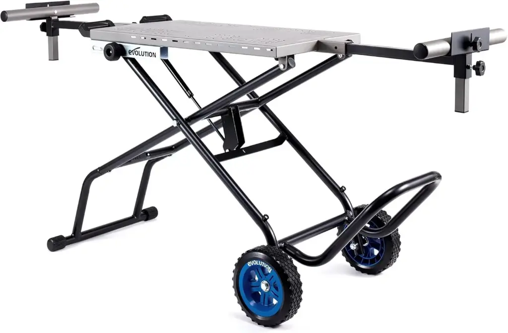 MCSSTAND Mitering Chop Saw Stand W/Powerlift Assist [Compatible with S14MCS, S355MCS, S355CPSL, S14CPS & S15CPS] (Evolution)