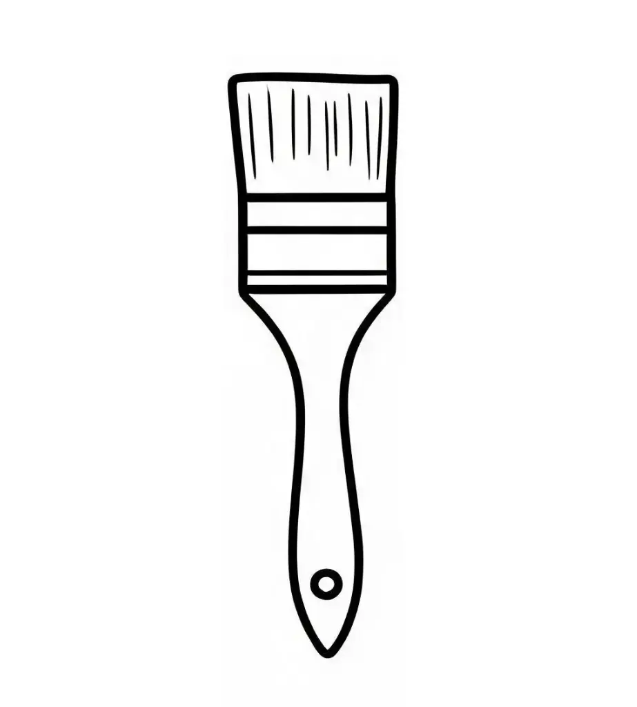 2" Premium Chip Brush Double Thick Bristle W/Wood Handle