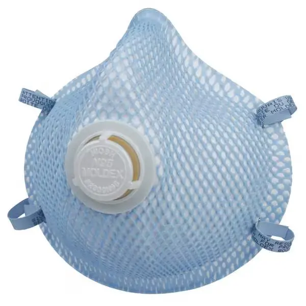 10Pk Med/Large N95 Valved Particulate Respirators (Moldex)