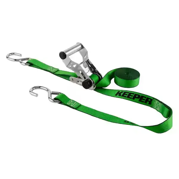 1-1/4" X 16Ft Ratchet Strap W/D-Ring (Keeper)