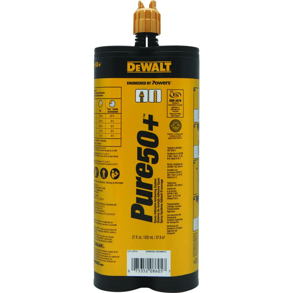 Pure50+ Two-Component Epoxy Adhesive Anchoring System [21oz Cartridge] (Powers)