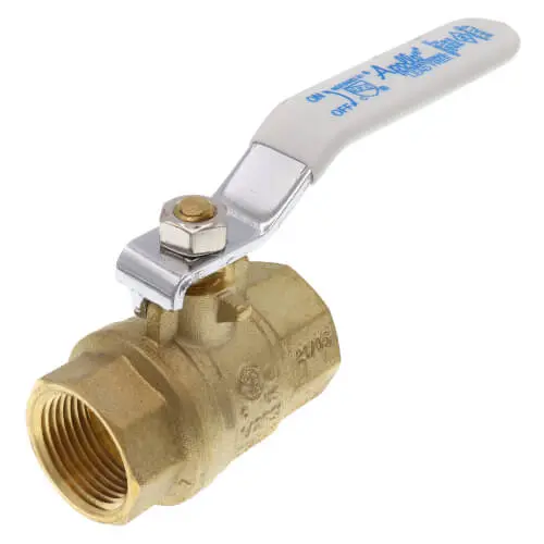 3/4" Full Port Ball Valve Lead-Free Forged Brass *White Handle