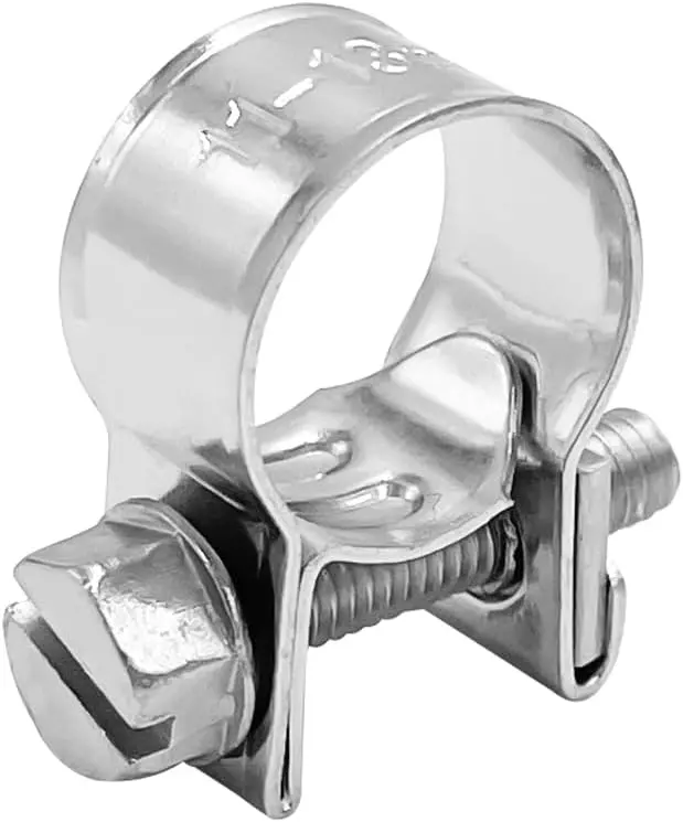 Mini Fuel Injection Clamp [7mm-9mm Range] Aluminum Zinc Plated