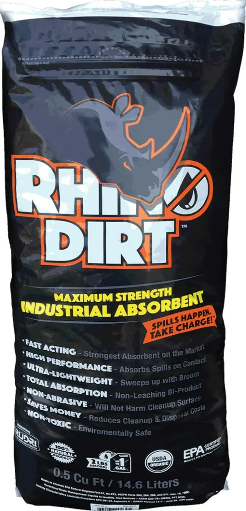 4Lb Bag Maximum Strength Industrial Absorbent [0.5ct ft] (Rhino Dirt) #RD4