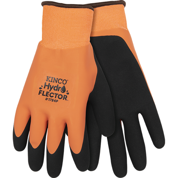 Large Thermal Hydroflector Gloves Hi-Viz Orange (Kinco)