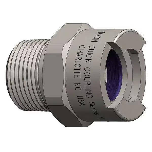 N-Series Bowes 1/2" Female Head x 3/4" Male NPT Pneumatic Coupling Steel