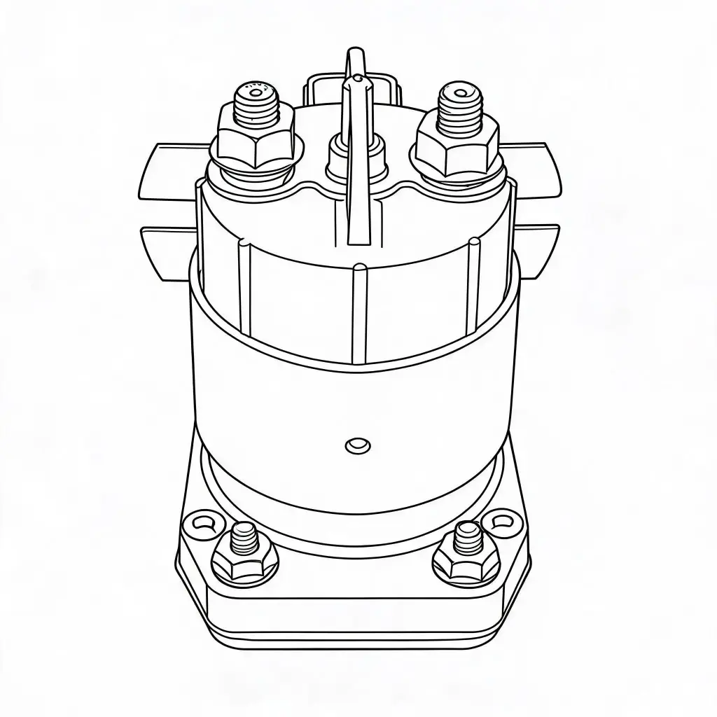 12V Contactor Solenoid Relay 200A (Trombetta)