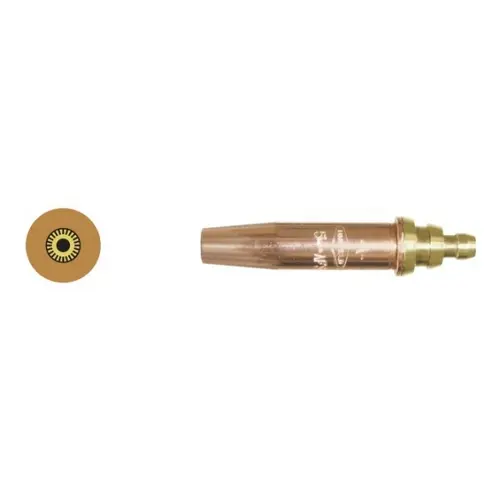 #2 Size Two Piece Cutting Tip [1-1/2" Metal Thickness] 54 Cut Oxy Drill Size (Uniweld)