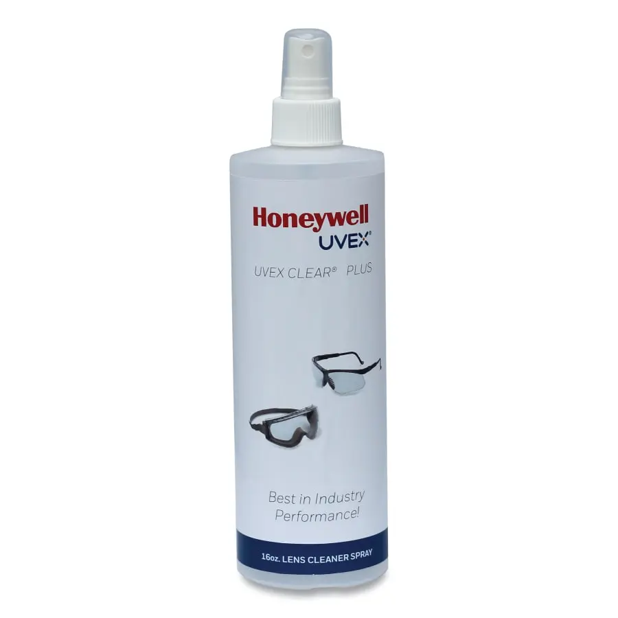 Clear Plus Lens Cleaning Spray for Anti-fog/Anti Scratch Safety Glasses (UVEX)