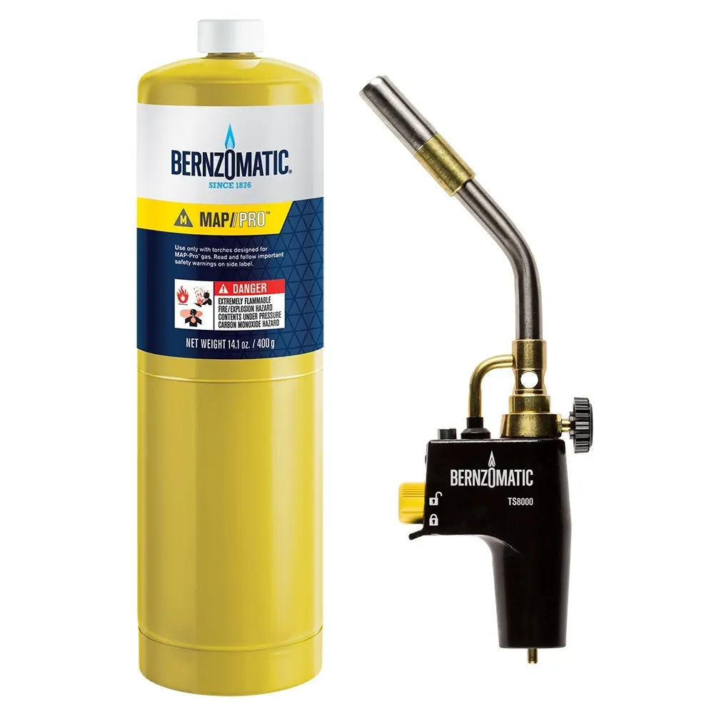 High Intensity Trigger Start Torch Kit W/Map Gas Cylinder (Bernzomatic)