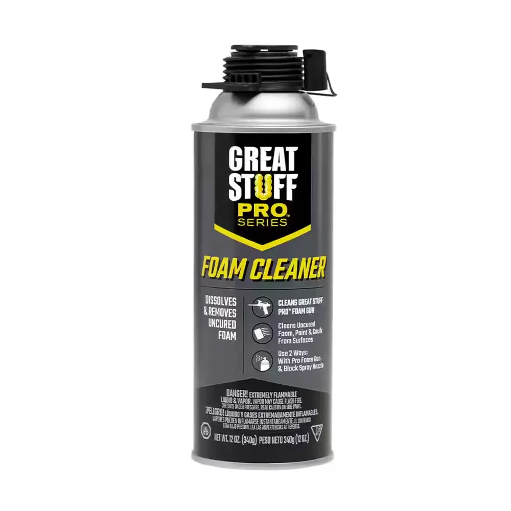 12oz Cleaner for Foam Insulation Spray Gun (Great Stuff)