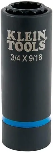 12Pt 1/2" Drive 2-in-1 Impact Socket 3/4" & 9/16" (Klein)